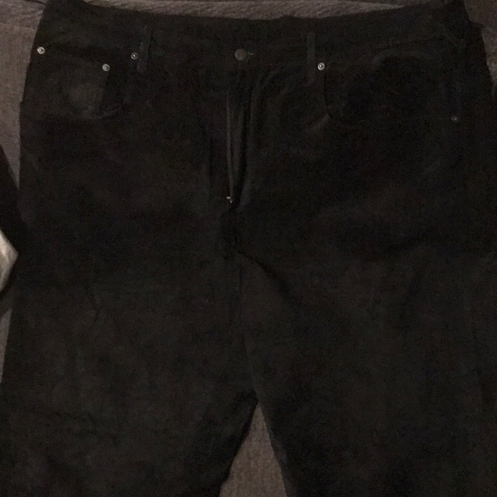 Trek black suede pants